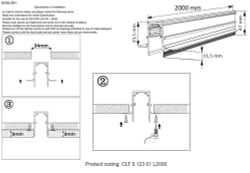 Шинопровод магнитный встраиваемый Crystal Lux CLT 0.123 01 L2000 BL