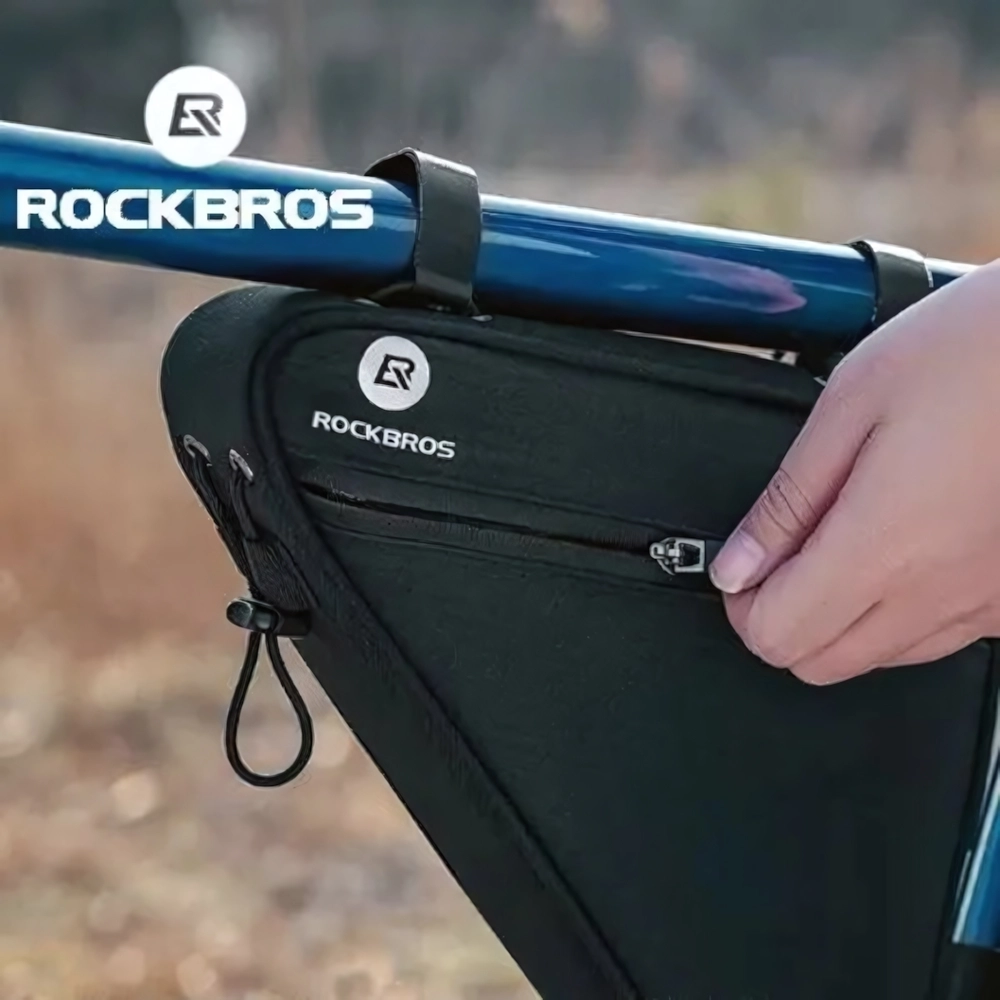 Сумка велосипедная на раму Rockbros B112, 24*21*5,5 см, объем 1,5л