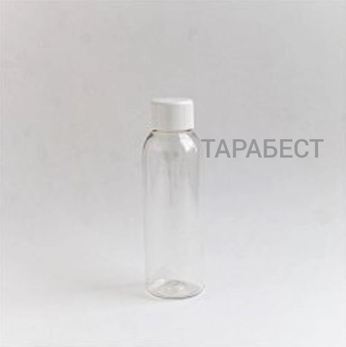 Флакон 100 мл пластик прозрачный с винтовой крышкой