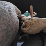 Кольцо ГРАНИЦА, серебро/ларимар
