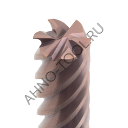 Фреза твердосплавная  16мм (L=150, l=65, хв=16) Z6 45° по стали, нерж., чугуну BRGM-6EL-D16.0 HRC55