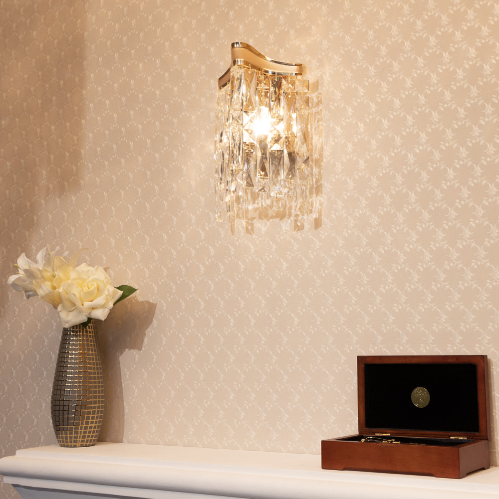 Citilux Моника CL308312 Бра хрустальное Золото