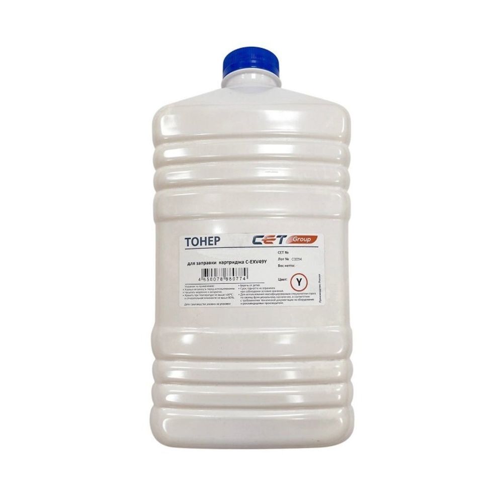 Тонер TF8Y C-EXV49/54/64 для CANON iR ADVANCE C3520i/DX C3720i/C3922, iR C3125i (CET) Yellow, 500г, (унив.), CET7498Y-500N Тонер TF8Y C-EXV49/54/64 для CANON iR ADVANCE C3520i/DX C3720i/C3922, iR C3125i (CET) Yellow, 500г, (унив.), CET7498Y-500N