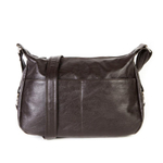 Стильная женская повседневная тёмно-коричневая сумочка из экокожи Dublecity М-СД-67