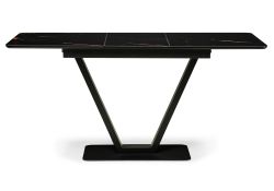 Стол на тумбе Бугун 120(160)х80х77 обсидиан / черный
