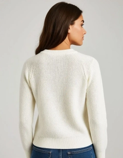 Джемпер женский QOZA, белый, р.xs-l