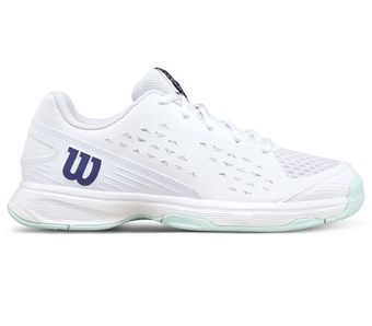 Детские Кроссовки теннисные  Wilson Rush Pro Jr - white/bay/skip blue