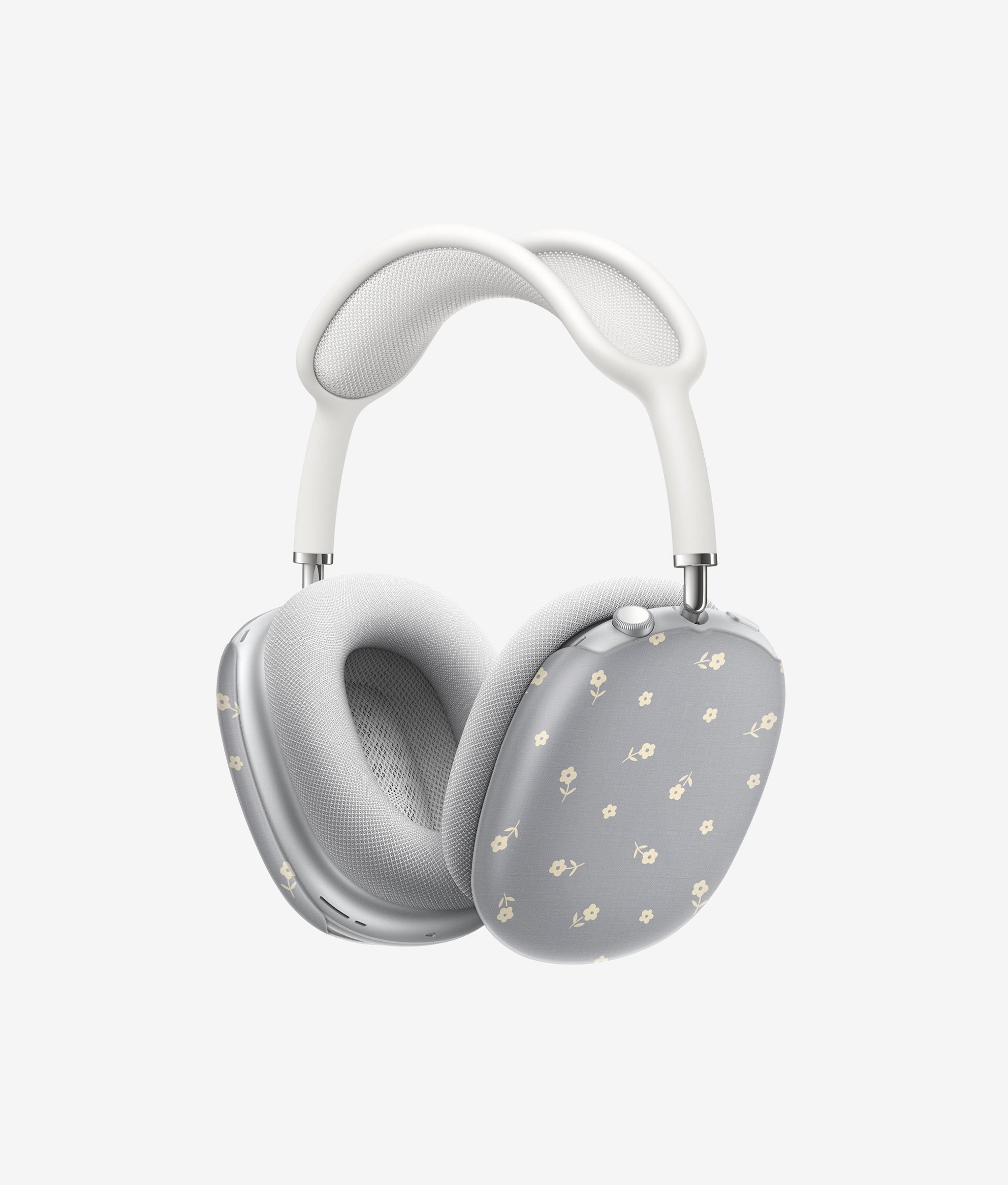 Кейс EARLY FLOWERS (серый) для AirPods Max