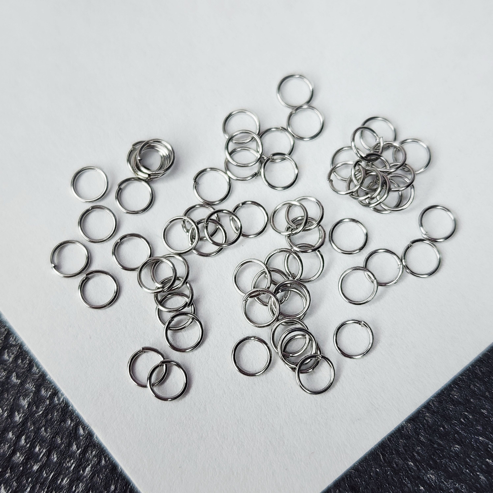 Колечки соединительные, сталь, р-р 3.5×0.4мм, цена за набор 50 шт