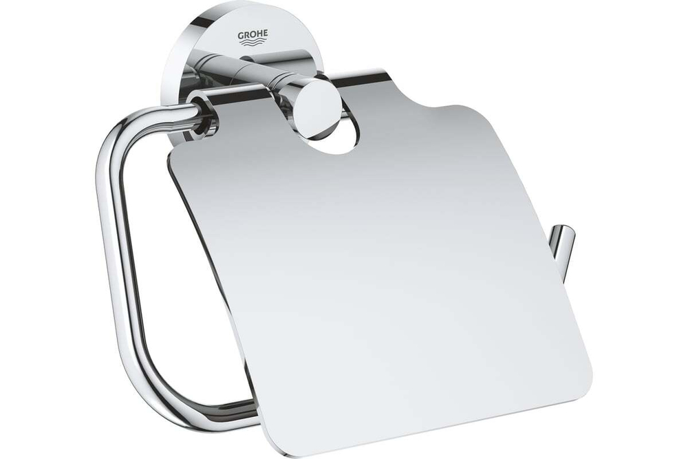 Держатель для туалетной бумаги GROHE Essentials с крышкой 40367001