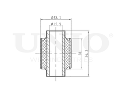 Сайлентблок задней поперечной тяги UNIO RMP-20265
