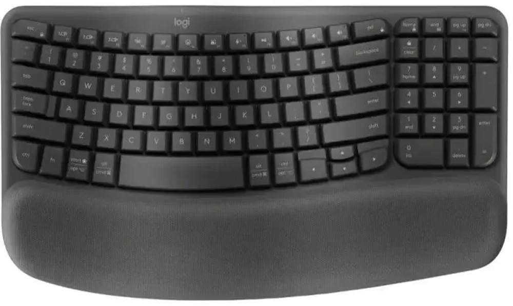 Клавиатура Logitech Wireless Keyboard Wave Keys Black ( 920-012319)