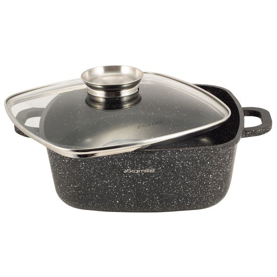 Набор посуды 6 предметов с прихватками Kamille KM 4435 из литого алюминия