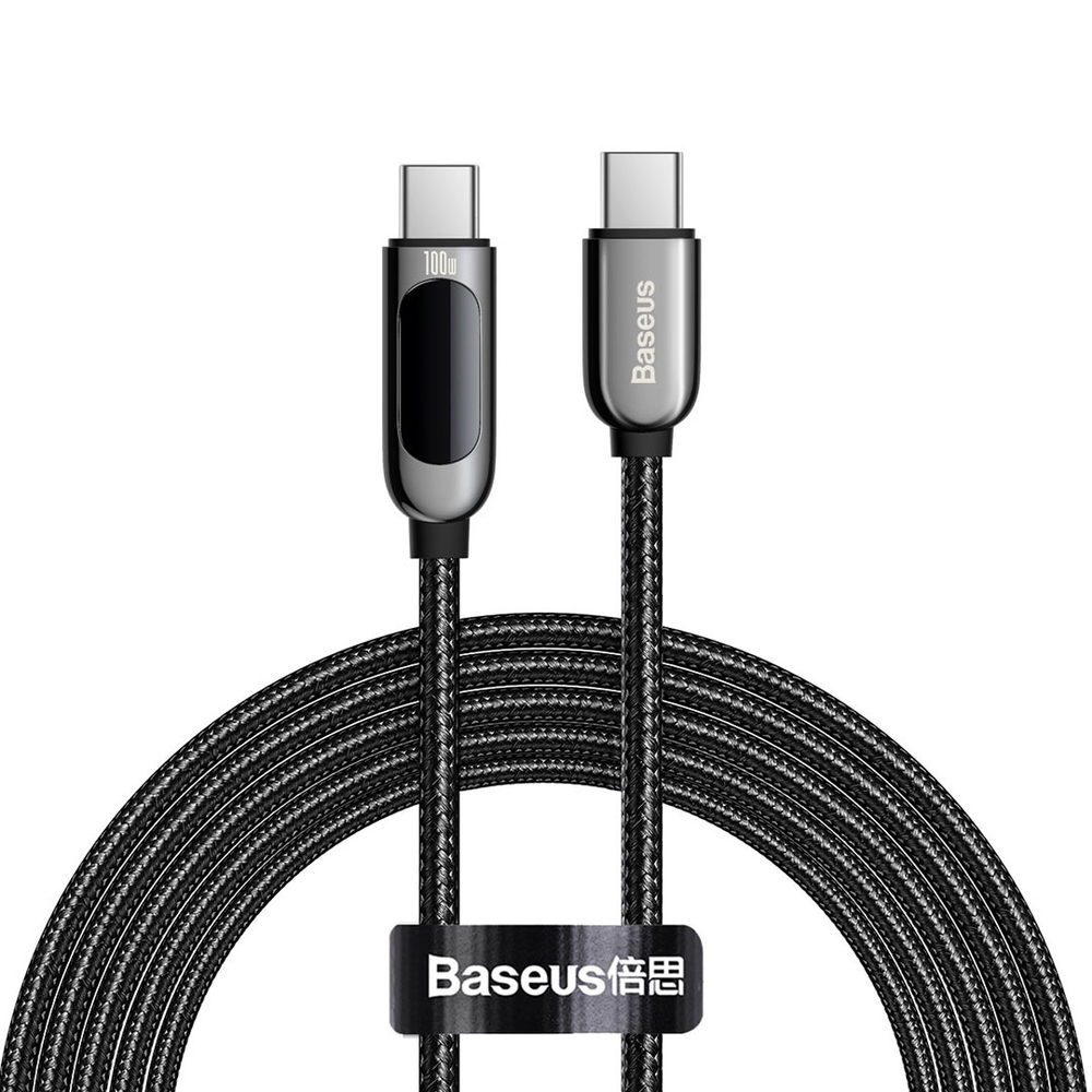 Type-C Кабель Baseus Display Fast Charging Data Cable Type-C to Type-C 100W 2m - Black