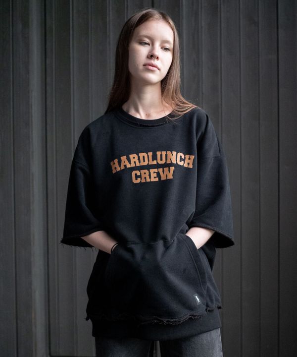 Толстовка Crew с коротким рукавом черная - фото 9