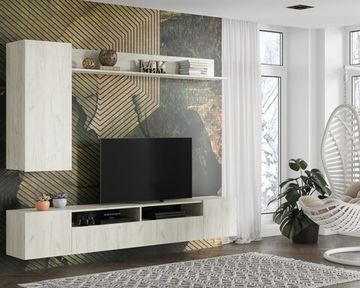 Гостиная СОЛО-16 дуб крафт белый