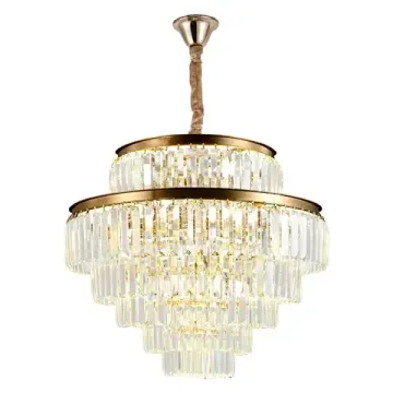 Люстра хрустальная подвесная 20*Е14 CL314273 золото Ricky Citilux