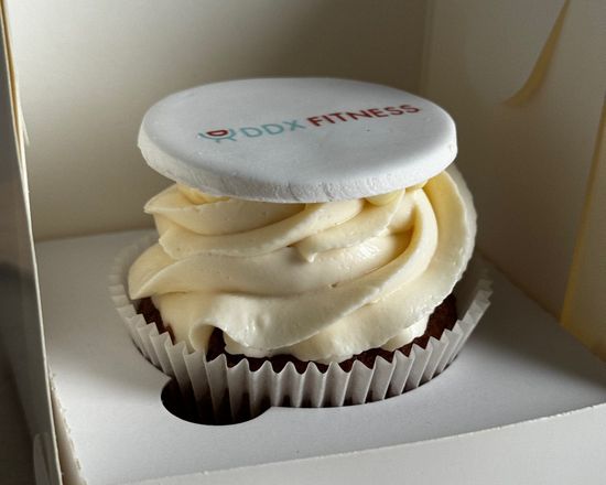 Капкейки с логотипом, печать на мастике, упаковка на 1 шт