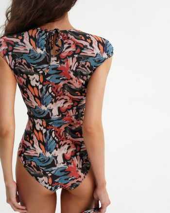 Слитный купальник "Smart 02" (мульти, бабочка)