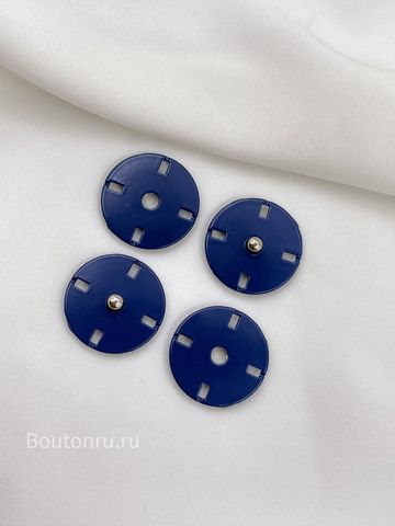 Кнопки пришивные синие