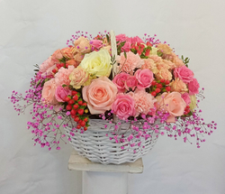 Корзина с цветами Цветочный сад