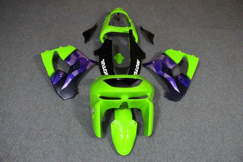 Комплект пластика для мотоцикла Kawasaki ZX-9R 98-99 Зелено-Фиолетовый