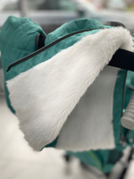 Коляска комбинированная (санки - коляска) «Ника Детям 7-7» джинс зеленый (арт. НД7-7/3)