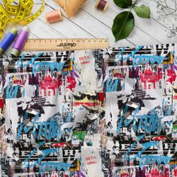 Ткань Барби журнальный коллаж