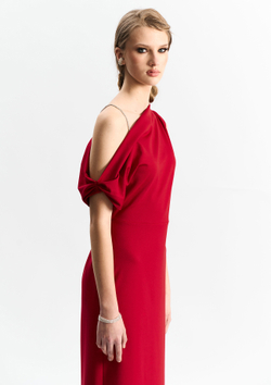 Платье трикотажное мини 1283 скарлетт