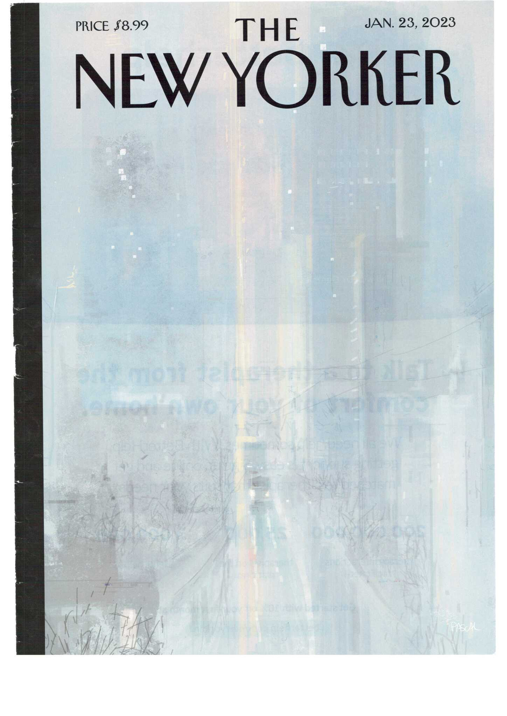 Журнал The New Yorker 23-01-2023, обложка