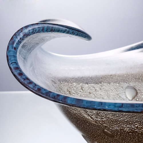 Ваза Cloyd BOYOMA Vase / шир. 42 см - сер. стекло (арт.50036)