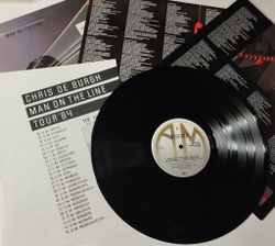 Винтажная виниловая пластинка LP Chris de Burgh Man On The Line (Holland 1984) Moonlight And Vodka