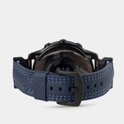 Ремешок для часов Garmin 43 mm с креплением из кожи теленка, синего цвета
