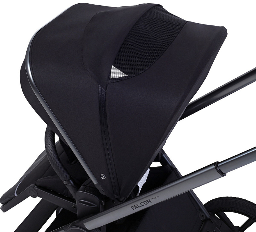 Детская коляска Rant Falcon Soft Therm 3 в 1 с автокреслом Evomax Black Black
