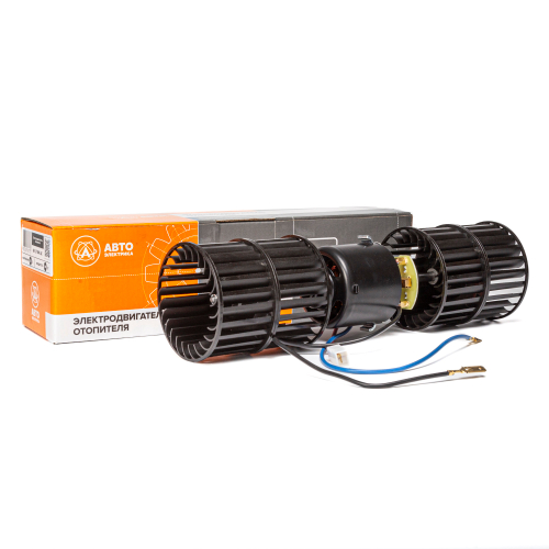 Электродвигатель отопителя с крыльчатками, ГАЗ, ПАЗ, 24 В, 90 Вт