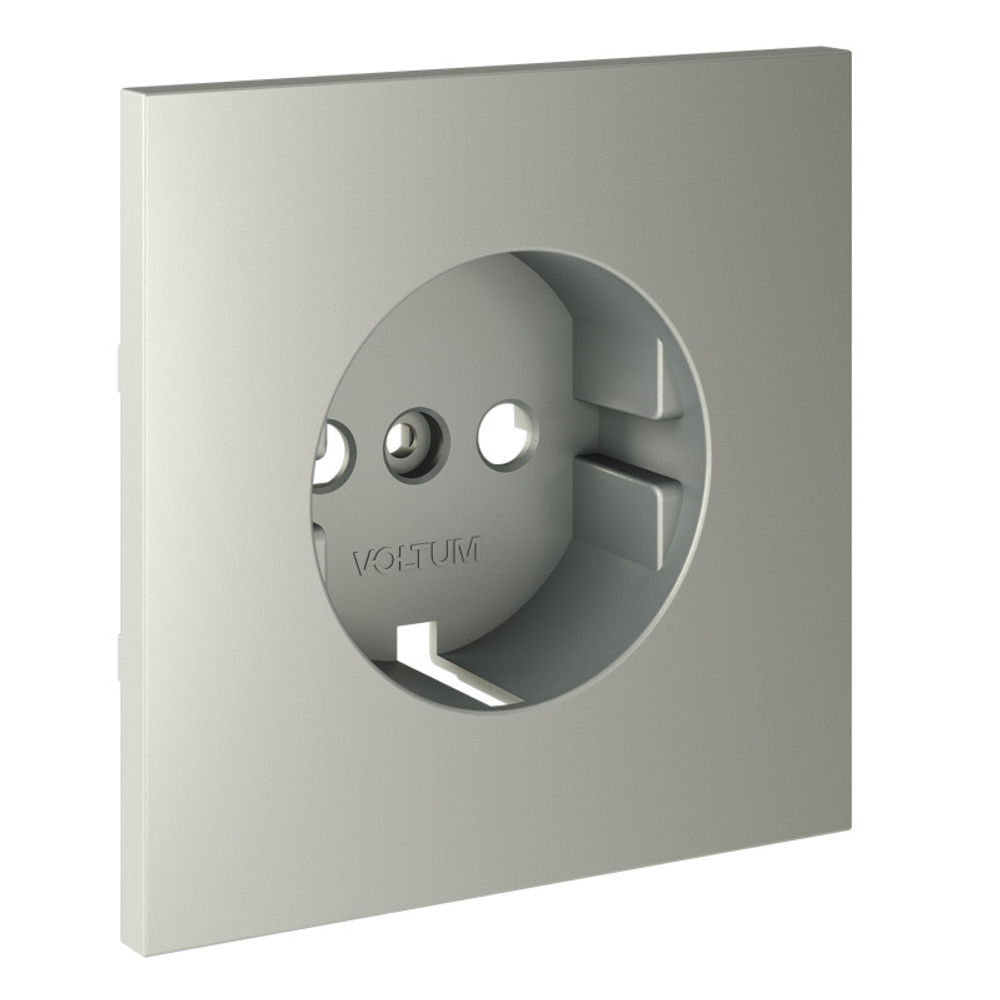 Накладка для розетки с заземлением, S70 (сталь)