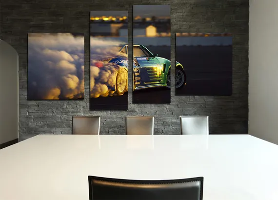 Модульная картина "Дрифт шоу"