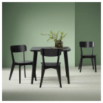 Стол и 2 стула -LISABO / LISABO IKEA/ ЛИСАБО ИКЕА, 88х74х46 см, черный