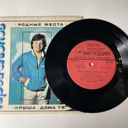 Винтажная виниловая пластинка 7 дюймов (маленькая пластинка) Юрий Антонов Родные Места (СССР 1982)