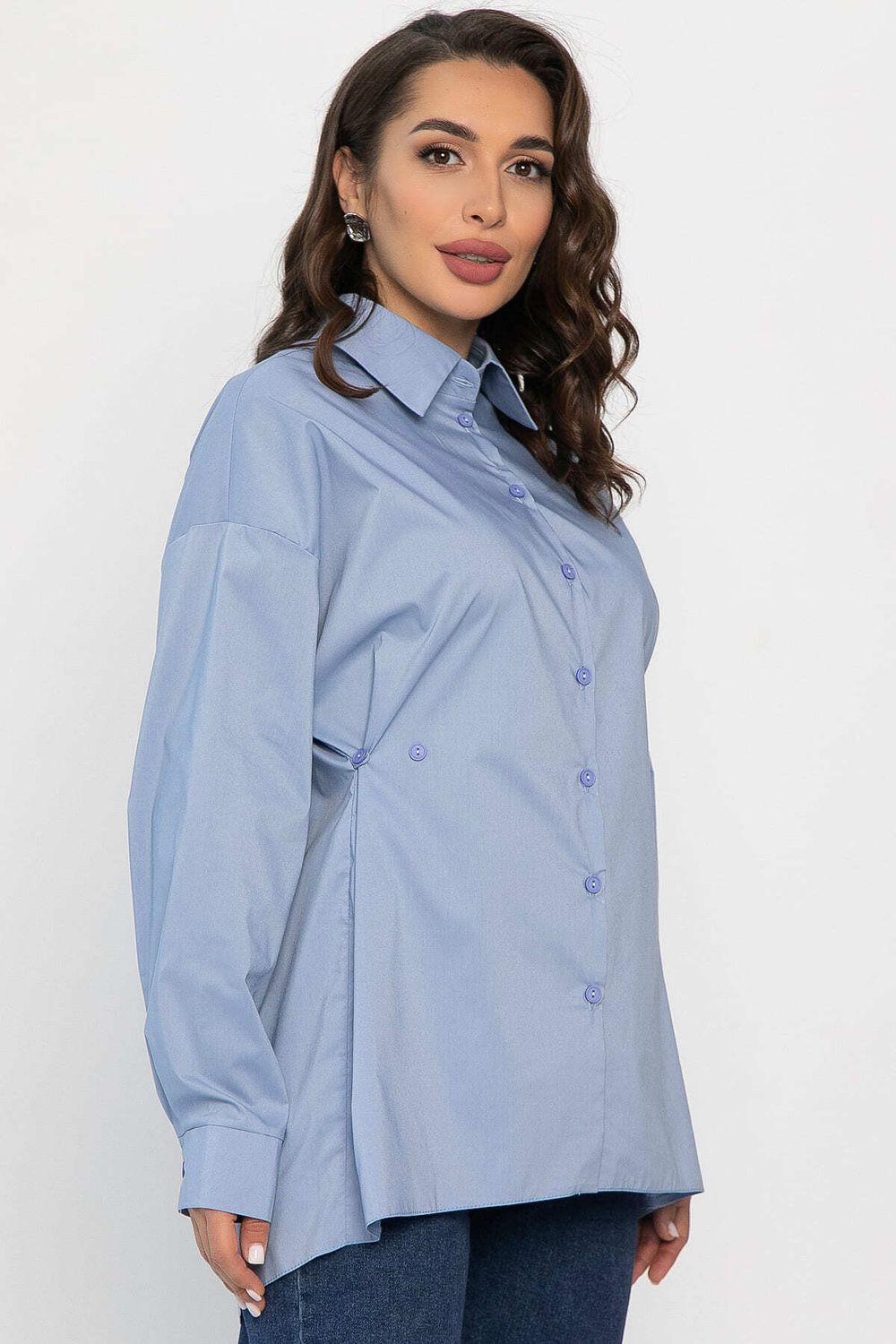 Рубашка Антария (серо-голубая) Б14190-5М LT Collection