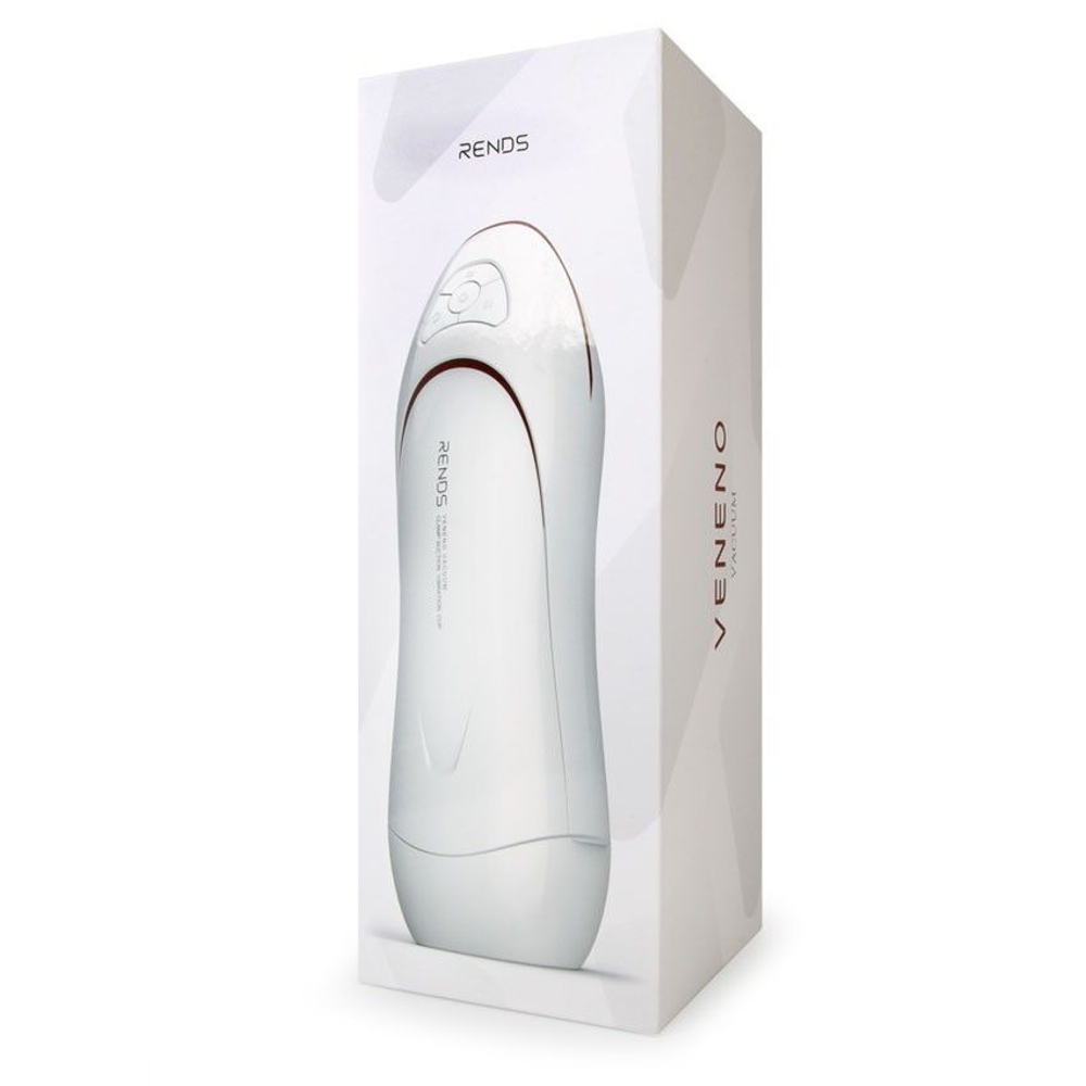 Белый вибромастурбатор со сжатием и голосовым сопровождением (Цвет: белый)