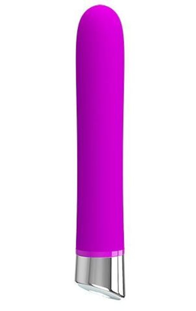 Лиловый вибратор Randolph - 16,7 см. (Цвет: лиловый)