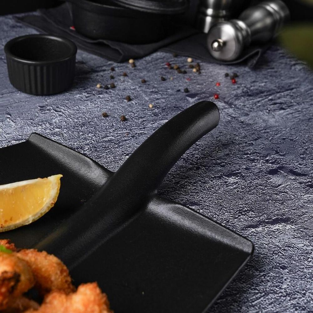 Блюдо "Лопата" 35,5*20*3,6 см черное Black Raw Stellar P.L. Proff Cuisine [1]