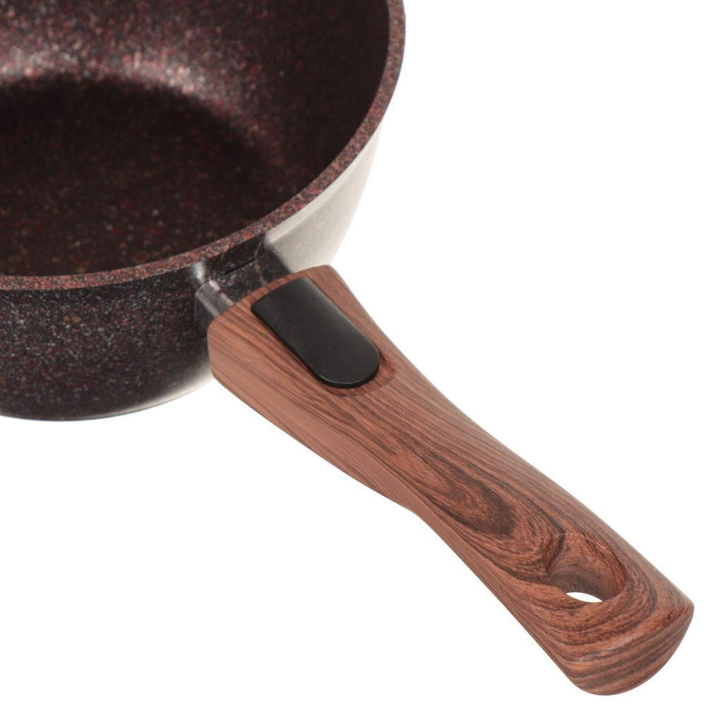 Ковш алюминий, антиприг, 2.2 л, съем руч, Kukmara, Granit Ultra, кга0225а, красн