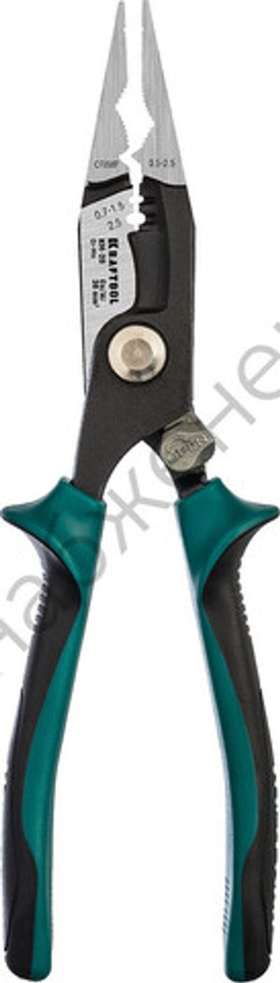 KRAFTOOL KM-20 резка d 15мм, зачистка 0.75–2.5мм2, Клещи многофункциональные (23336-20)