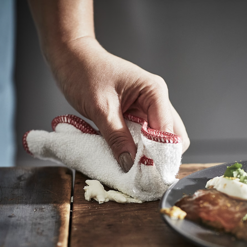 ХИЛДЕГУН HILDEGUN Кухонное полотенце, красное, 25x25 см