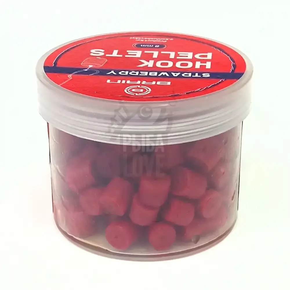 Пеллетс насадочный BRAIN Hook Pellets Strawberry КЛУБНИКА 70г