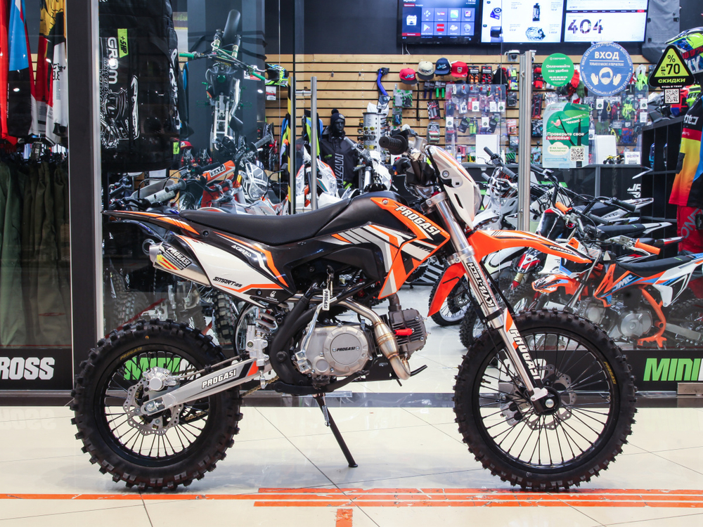 Питбайк PROGASI SMART 4 125CC ORANGE 17/14 (Полуавтоматическая КПП)