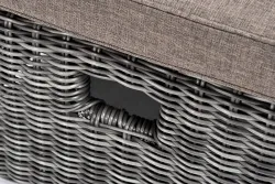 "Рим" комплект шезлонг со столиком, цвет графит