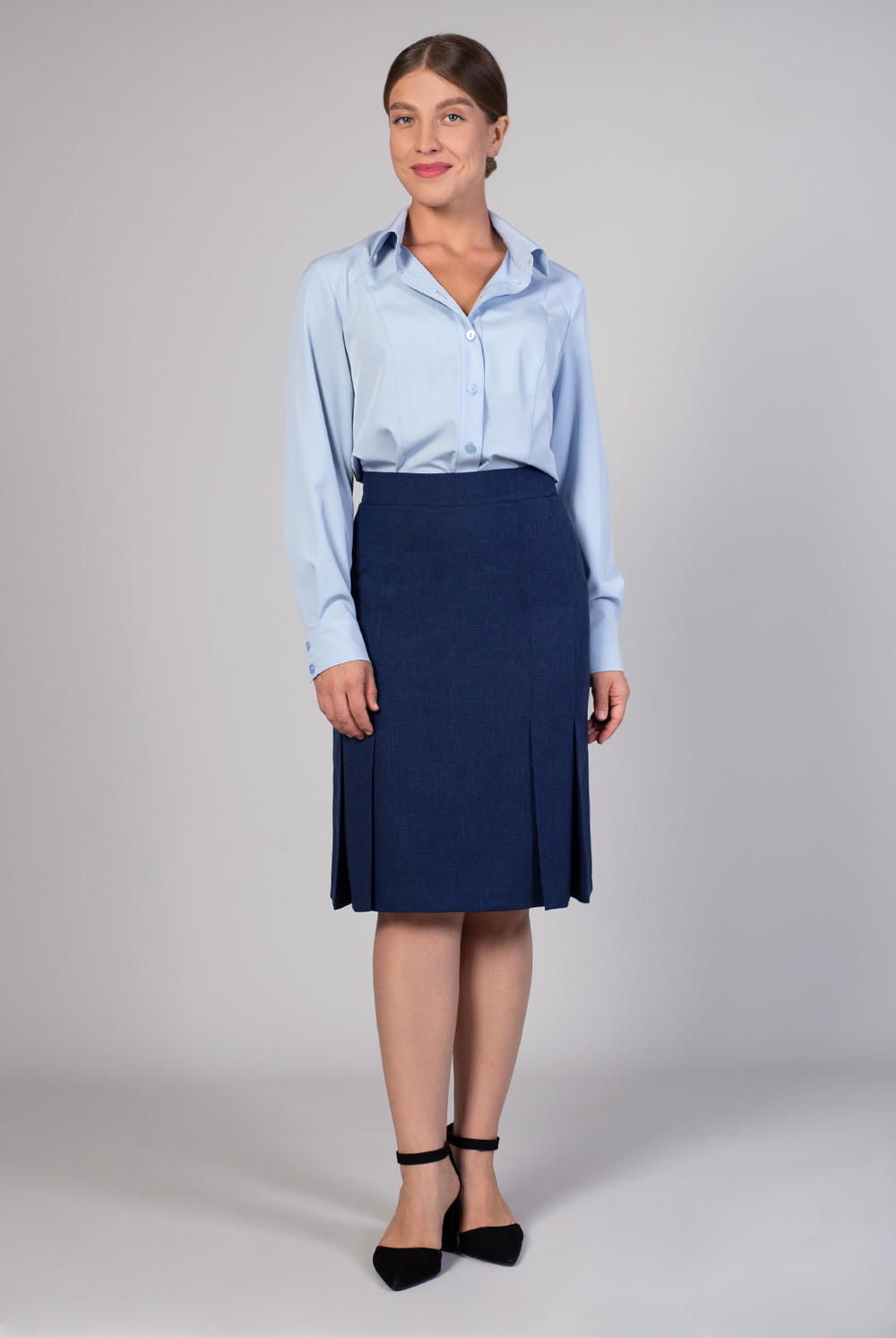 Юбка женская 4120АП, темно-синий #38ТС014120АП